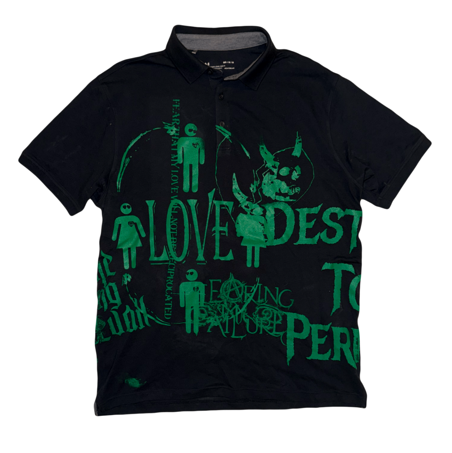 UnderArmour Polo 1/1 Green Chaos Print (M)