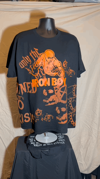 Iron Boy 1/1 Orange Chaos Print (XL)