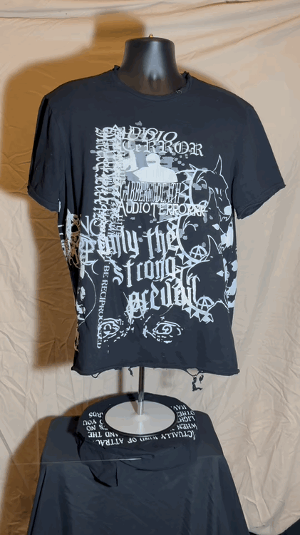 AudioTerror (2) 1/1 White chaos print (S)