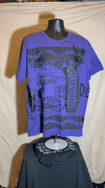 Purple Crayola 1/1 Black Chaos Print (XL)