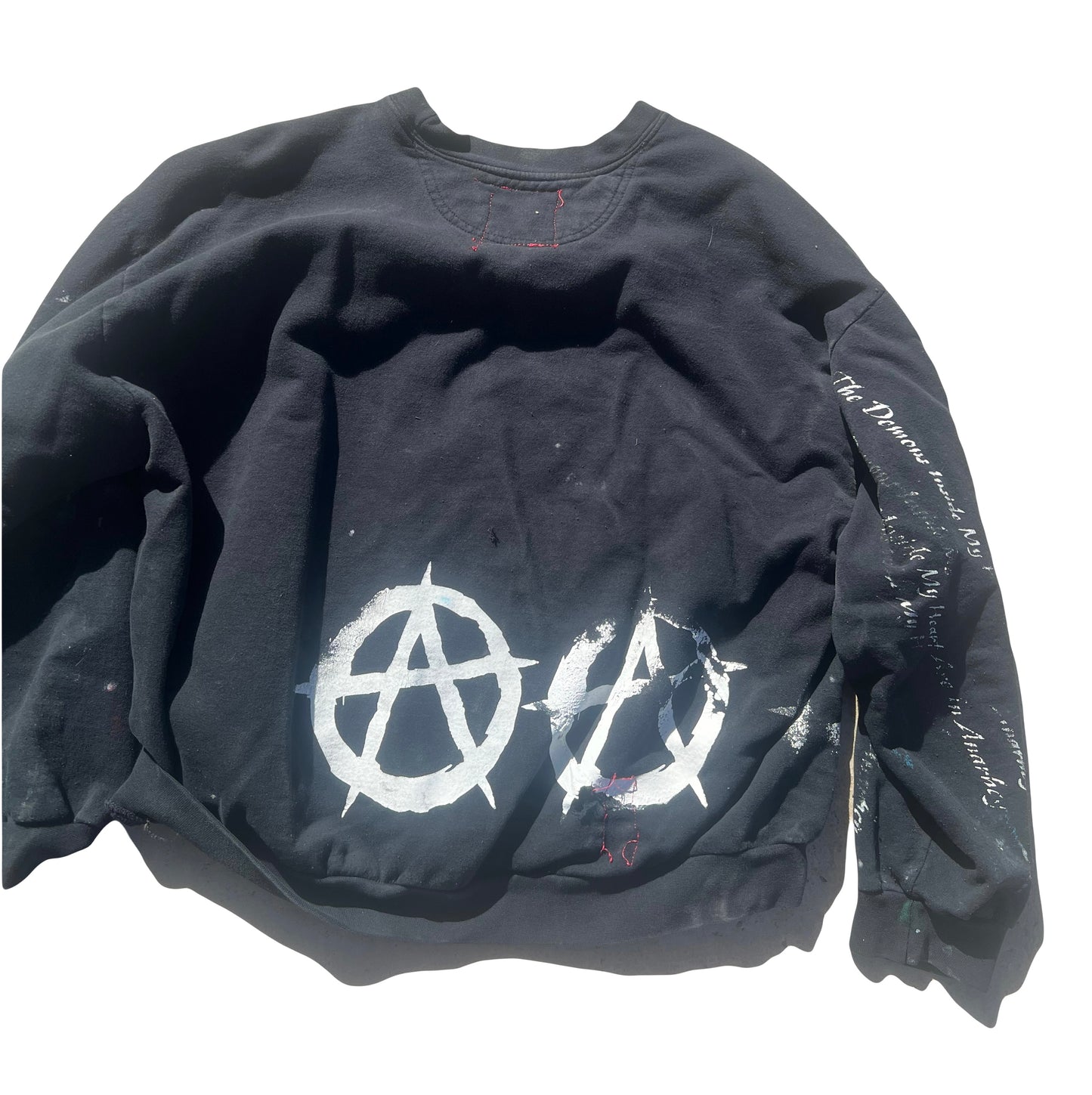 Demons Inside My Heart Are In Anarchy Sweater Sample Print